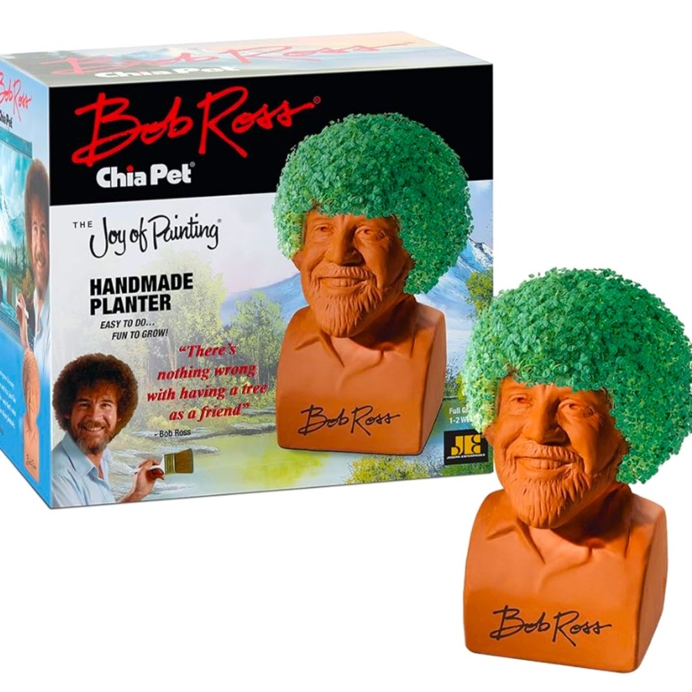 NWT Bob Ross Chia Plant